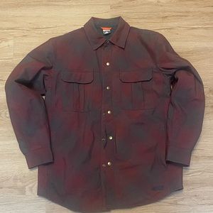 Vintage Nike ACG Burgundy grey over-shirt size Medium